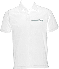 T-Shirt Beyaz Bianchi Polo Uomo