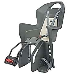 Çocuk Taşıyıcı Bisiklet Koltuğu Kadro Bağlantılı Polisport Koolah FF Gri