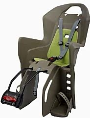 Çocuk Taşıyıcı Bisiklet Koltuğu Bagaj Bağlantılı Polisport Koolah FF Kahverengi