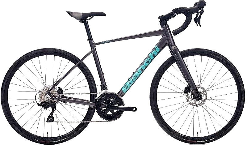 Bianchi Via Nirone 7 Disc 105 Yol Yarış Bisikleti Gri-Celeste 52 cm