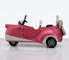 Lampago Sunset Üç Tekerli Elektrikli Bisiklet Pembe