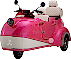 Lampago Sunset Üç Tekerli Elektrikli Bisiklet Pembe