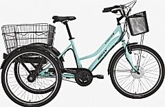 Bisan E-Porter Lit Elektrikli Kargo Bisikleti Turkuaz