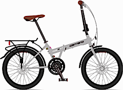 Carraro Flexi 121 D Katlanır Bisiklet Gri Siyah