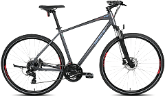 Carraro Sportive 223 28 Jant 21 Vites Hidrolik Fren Şehir Bisikleti Andrasit-Kırmızı/Açık Mavi 51 cm