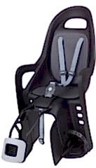 Çocuk Taşıyıcı Bisiklet Koltuğu Kadro Bağlantılı Kahverengi Groovy Polisport