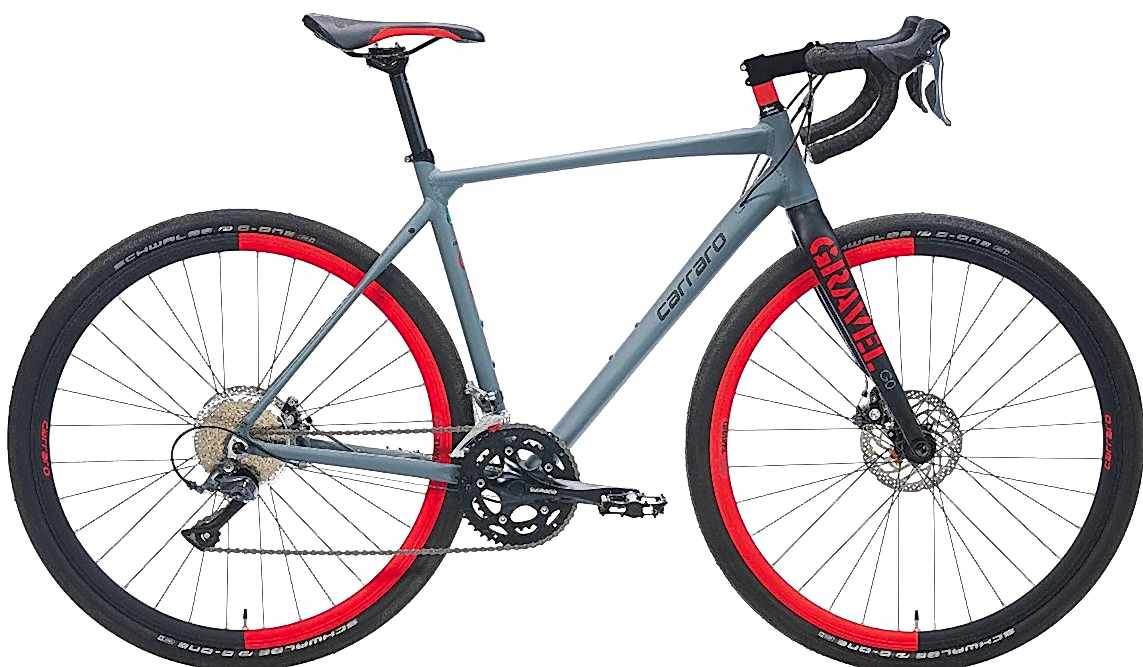 Carraro G0 Gravel Bisiklet Gri Kırmızı 50 Cm