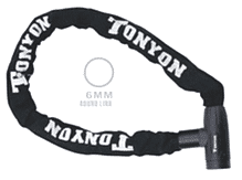 Halat Kilit 4x120 cm Zincirli Siyah Tonyon