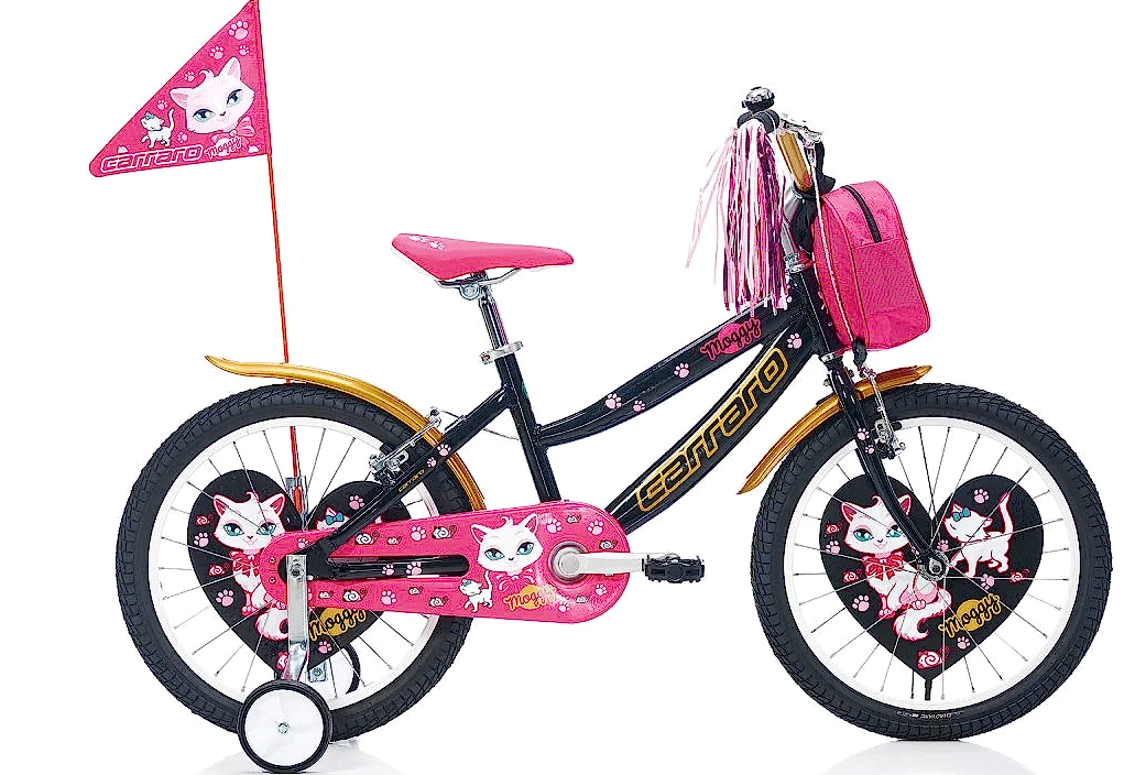 Carraro Moggy 20 Jant Kız Çocuk Bisikleti Siyah-Pembe