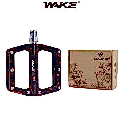 Pedal Wake Alüminyum Rulmanlı Kamuflaj Desenli Siyah-Kırmızı