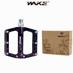 Pedal Wake Alüminyum Rulmanlı Kamuflaj Desenli Siyah-Mor