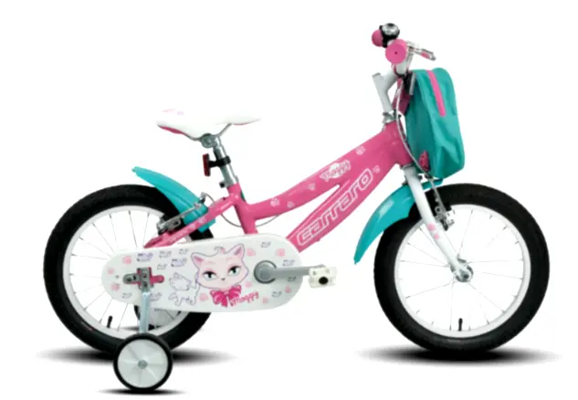 Carraro Moggy 16 Jant Kız Çocuk Bisikleti Siyah-Altın Sarı