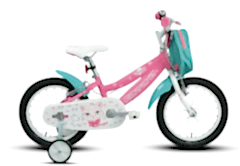 Carraro Moggy 16 Jant Kız Çocuk Bisikleti Siyah-Altın Sarı